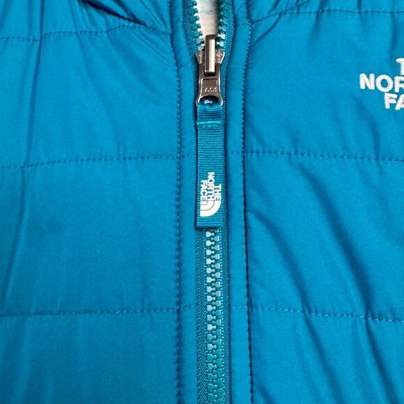 THE NORTH FACE MossBud Swirl Reversible Coat Girls M 10-12 Parka Winter Jacket - Picture 5 of 14